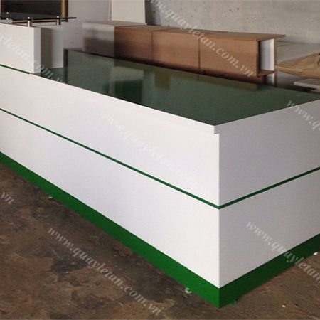Quầy Lễ Tân Lệch Sơn QLTL S14